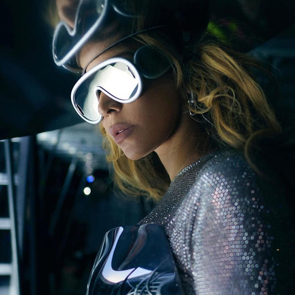 Солнцезащитные очки Y2K KBRPEY, Спортивные большие кошачьи очки с защитой от ультрафиолета, фото №4