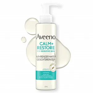 Очищающее средство для лица Aveeno CALM+RESTORE Питательное Овсяное, 200 мл - Фото 1