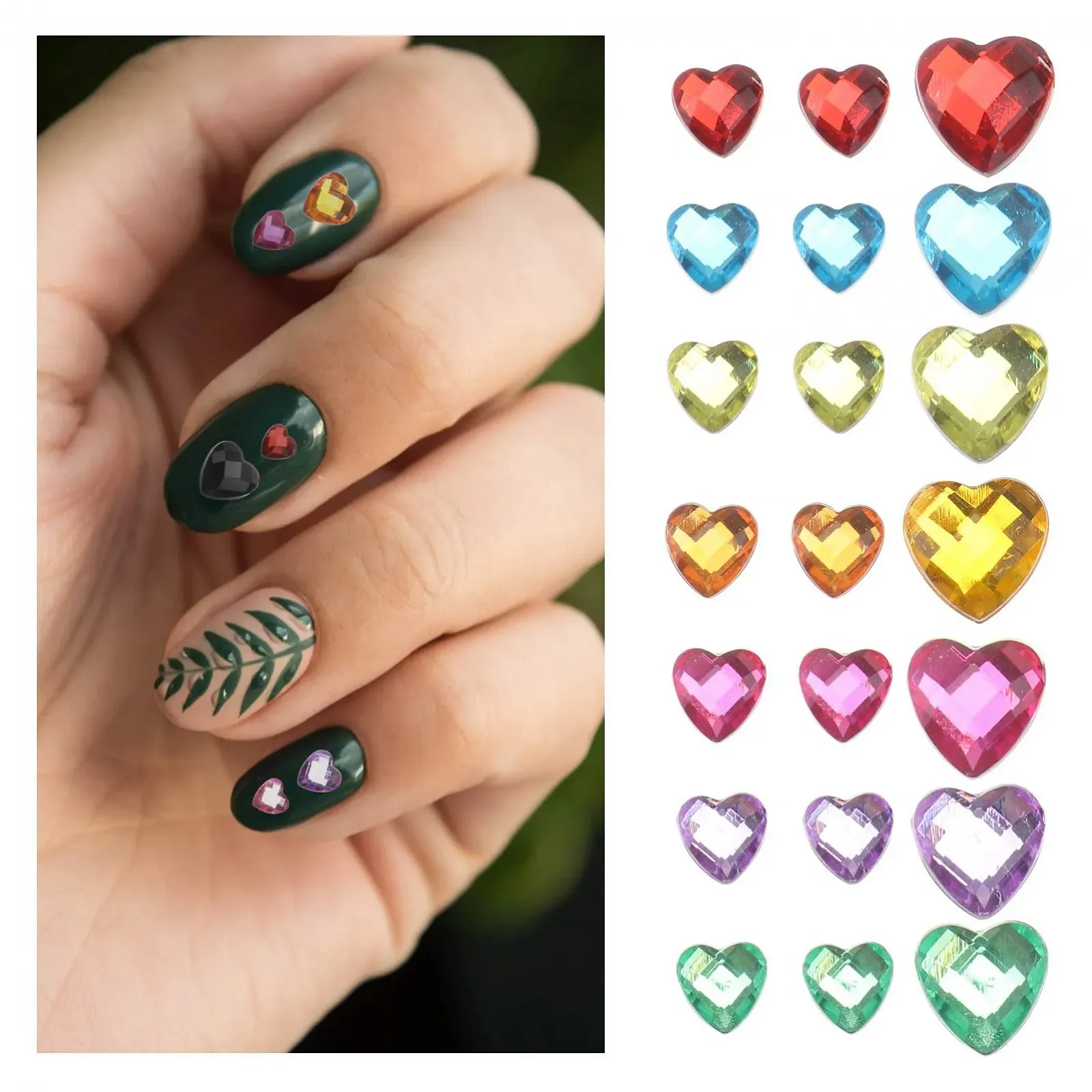 Аксессуары для волос FRCOLOR 3 набора, инструмент для маникюра с плоскими стразами, подвесками, камнями для дизайна ногтей, акриловыми украшениями на Хэллоуин 3D, фото №3