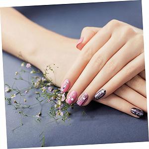 Перлини для нігтів PLAFOPE, 4 коробки, білі, круглі, сталеві synthetic.ua - Фото 1