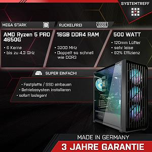 Комп'ютер SYSTEMTREFF Office Upgrade Kit AMD Ryzen 5 PRO 4650G RX Vega 7 16GB DDR4 RAM synthetic.ua - Фото 1