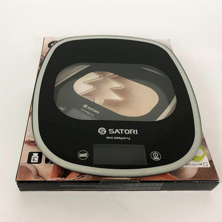 Кухонні ваги Satori SKS-221-BL до 5кг електронні точні Колір чорний, фото №4