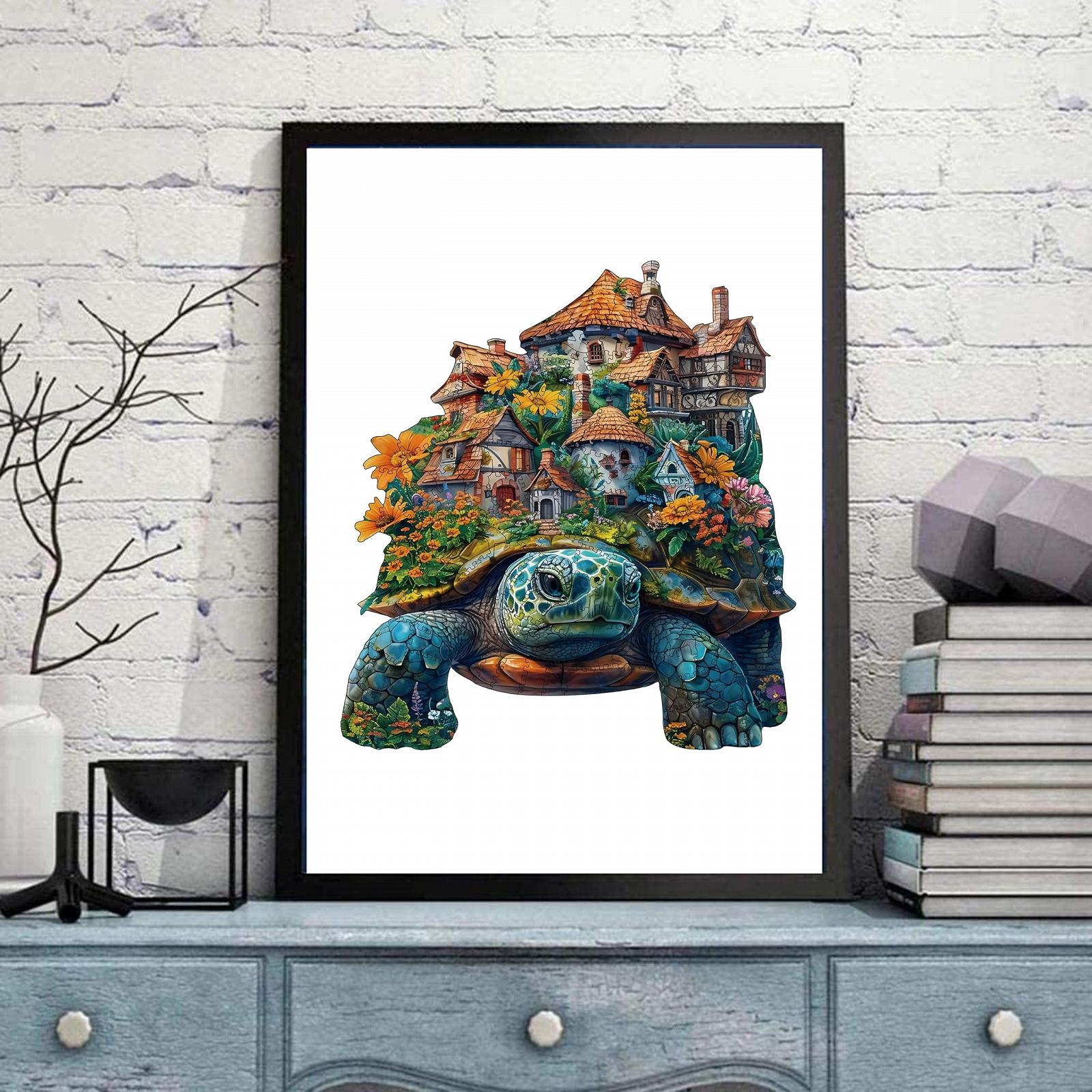 Деревянный пазл Черепаха 200 элементов, фото №6