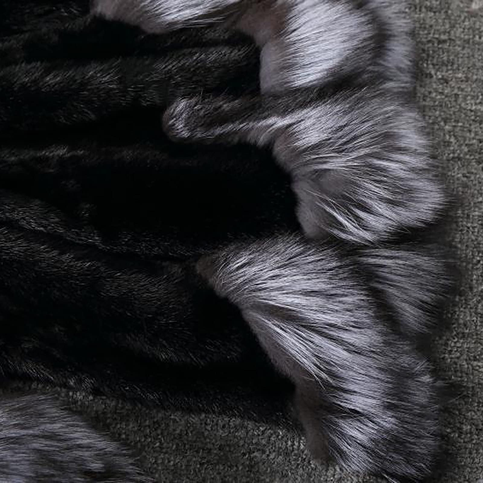 Женская куртка из искусственного меха с капюшоном, теплая зимняя, фото №4