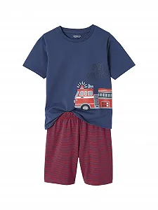 Комплект пижам Vertbaudet из 2 предметов: длинная и короткая Oeko-Tex - Фото 1