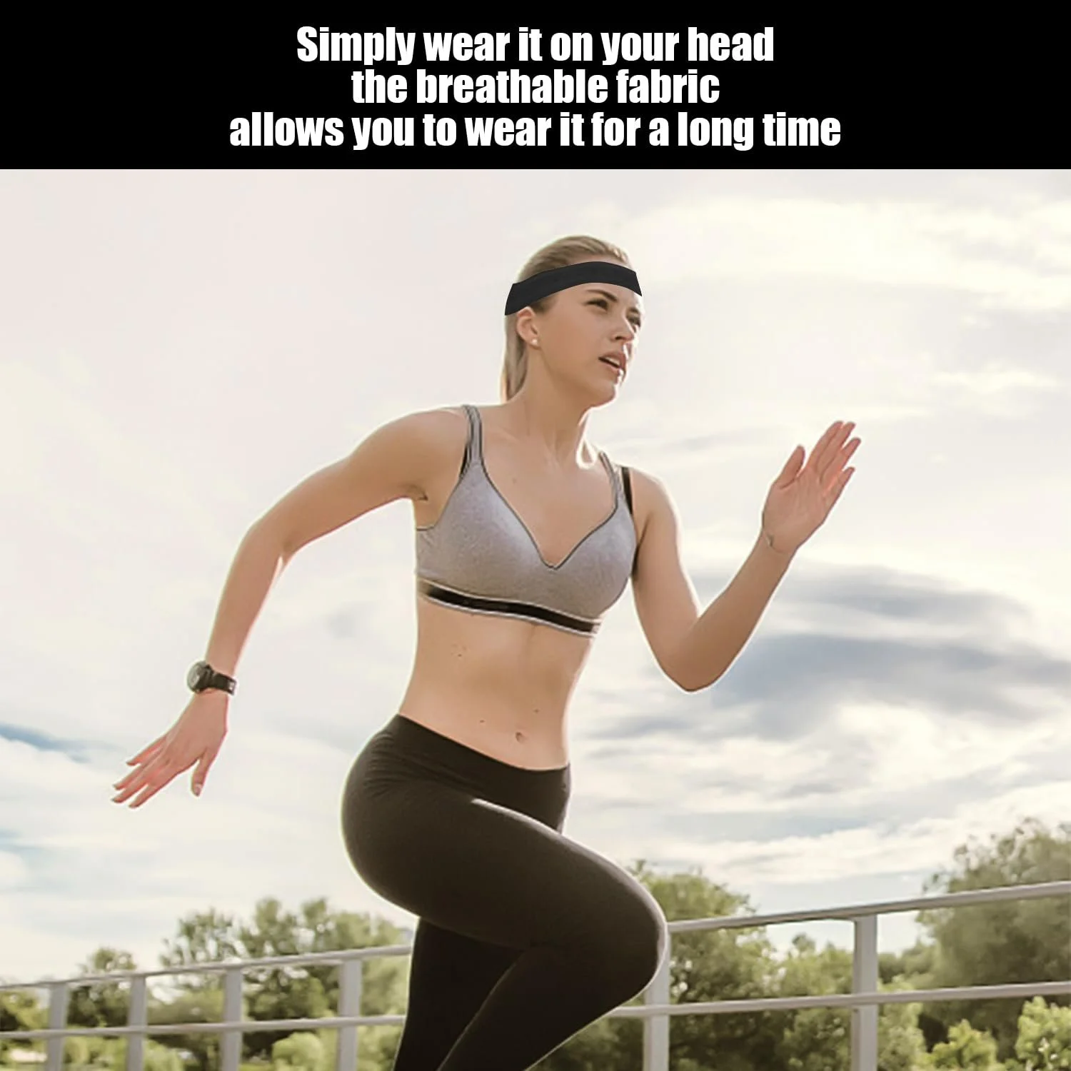 Спортивна Пов'язка на Голову Еластична, фото №5