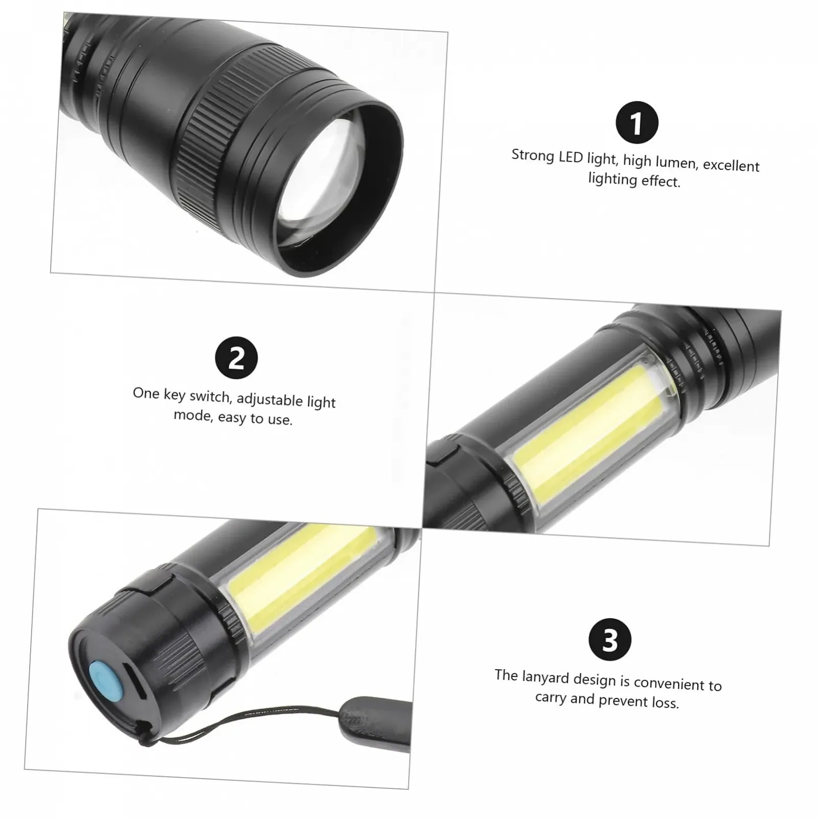 Фонарик UKCOCO Мини Zoom 2 шт., фото №5