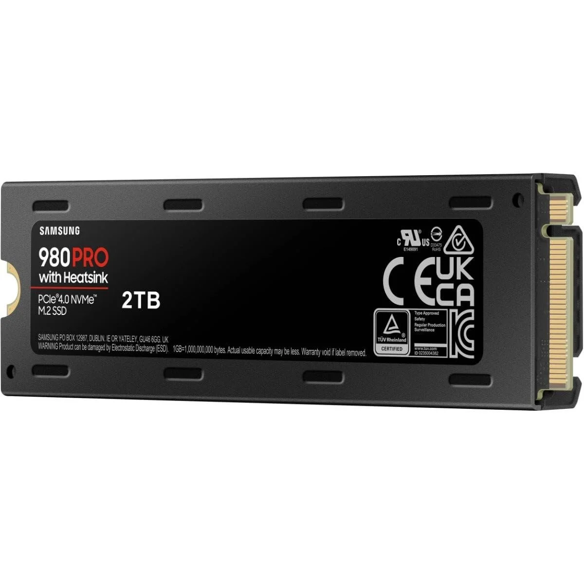 Внутрішній SSD накопичувач Samsung 980 PRO 2 ТБ Heatsink PCIe 4.0 NVMe M.2 (2280) (MZ-V8P2T0CW), фото №4 Внутрішній SSD накопичувач Samsung 980 PRO 2 ТБ Heatsink PCIe 4.0 NVMe M.2 (2280) (MZ-V8P2T0CW), фото №4