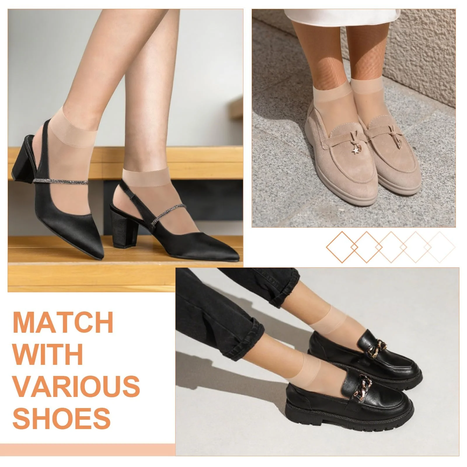 Шкарпетки нейлонові 12 пар, 20 ден, фото №6