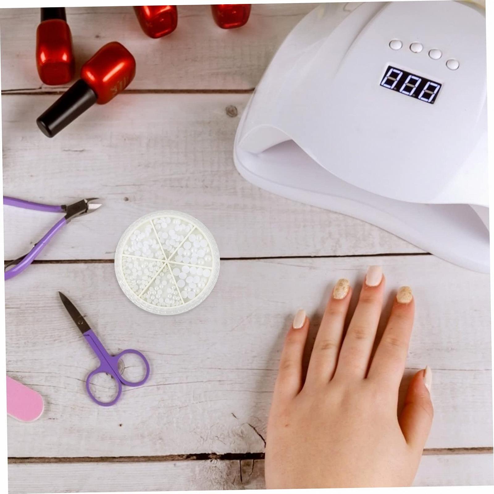 Украшения для ногтей Healeved 2 коробки, украшения для ногтей, бусины, массовые украшения, аксессуары для маникюра, декоративная подвеска для ногтей, ассорти, стразы, жемчуг, 3D, фото №7