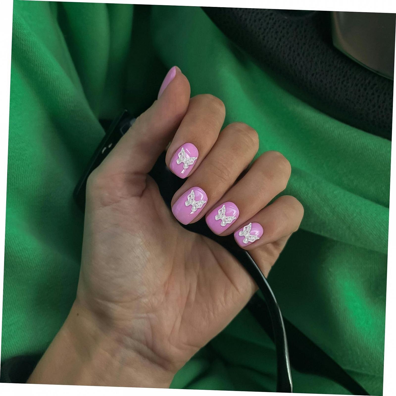 Украшения для ногтей Тип Бабочки Healeved 30шт Серебристый, фото №6 Украшения для ногтей Тип Бабочки Healeved 30шт Серебристый, фото №6