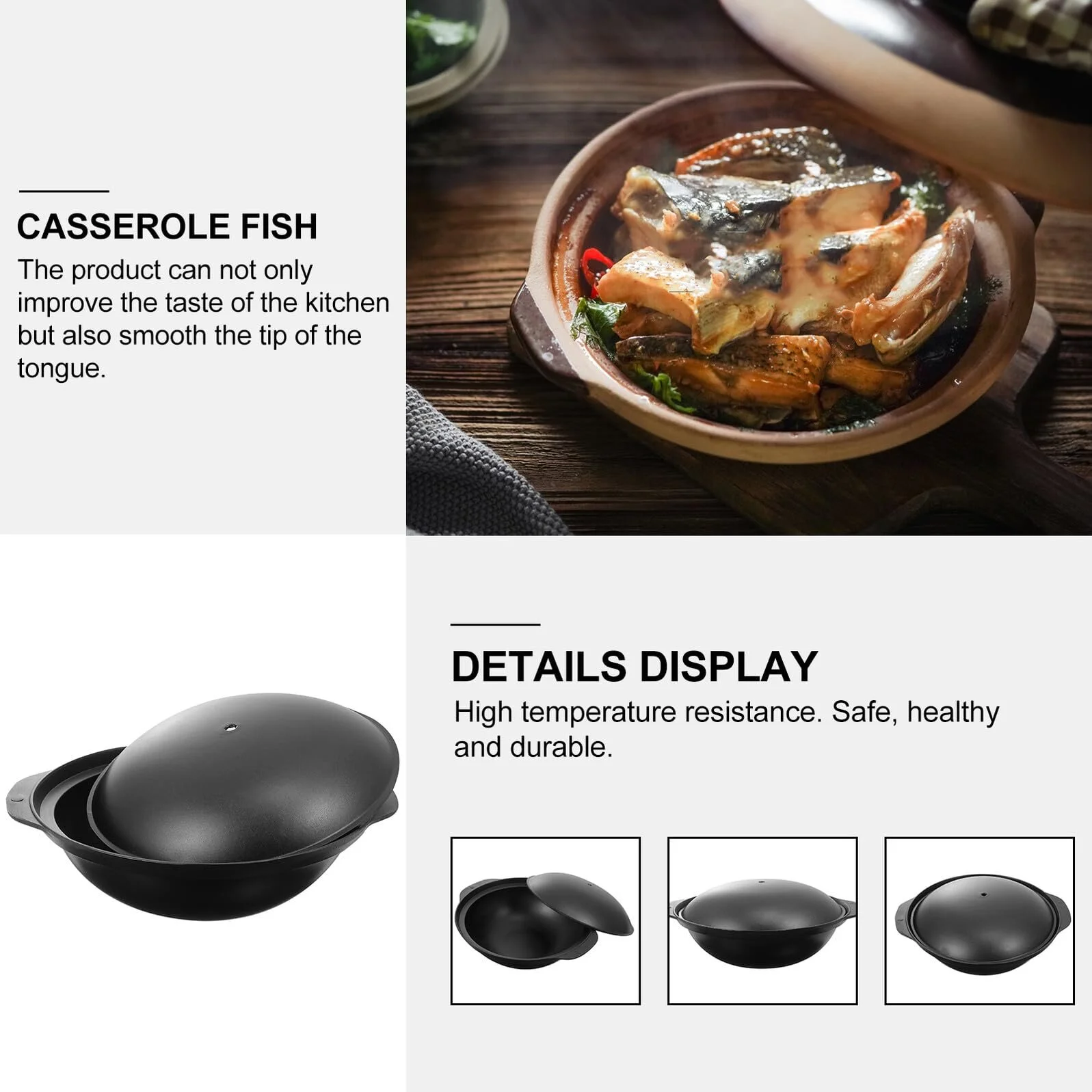 Кастрюля алюминиевая с крышкой антипригарное покрытие универсальная для риса и тушения, фото №8