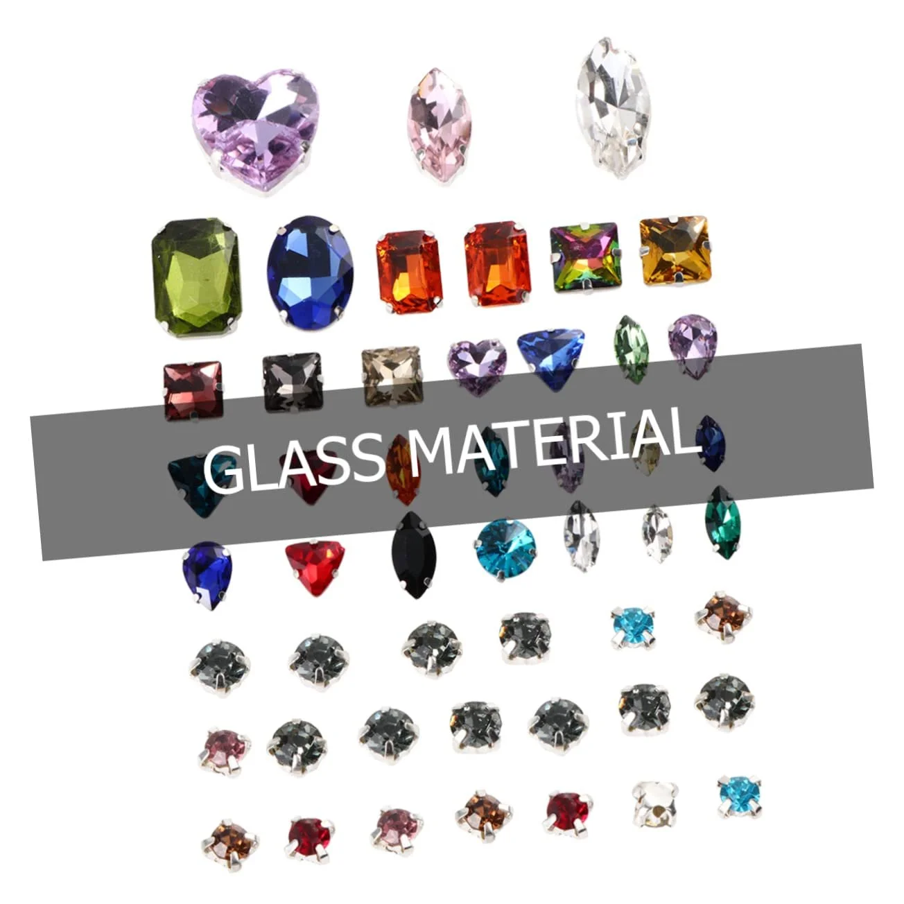 Краплі кристалів зі стразами Tofficu для костюмів, 100 шт., фото №8