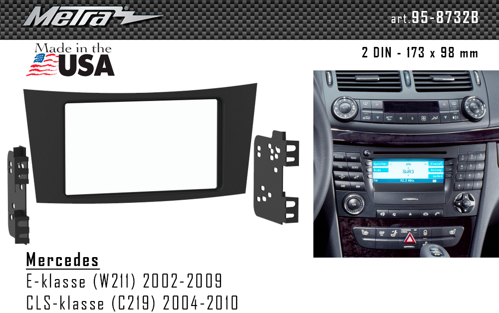 Переходная рамка Metra Mercedes E-klasse W211 CLS-klasse C219 (95-8732B), фото №5