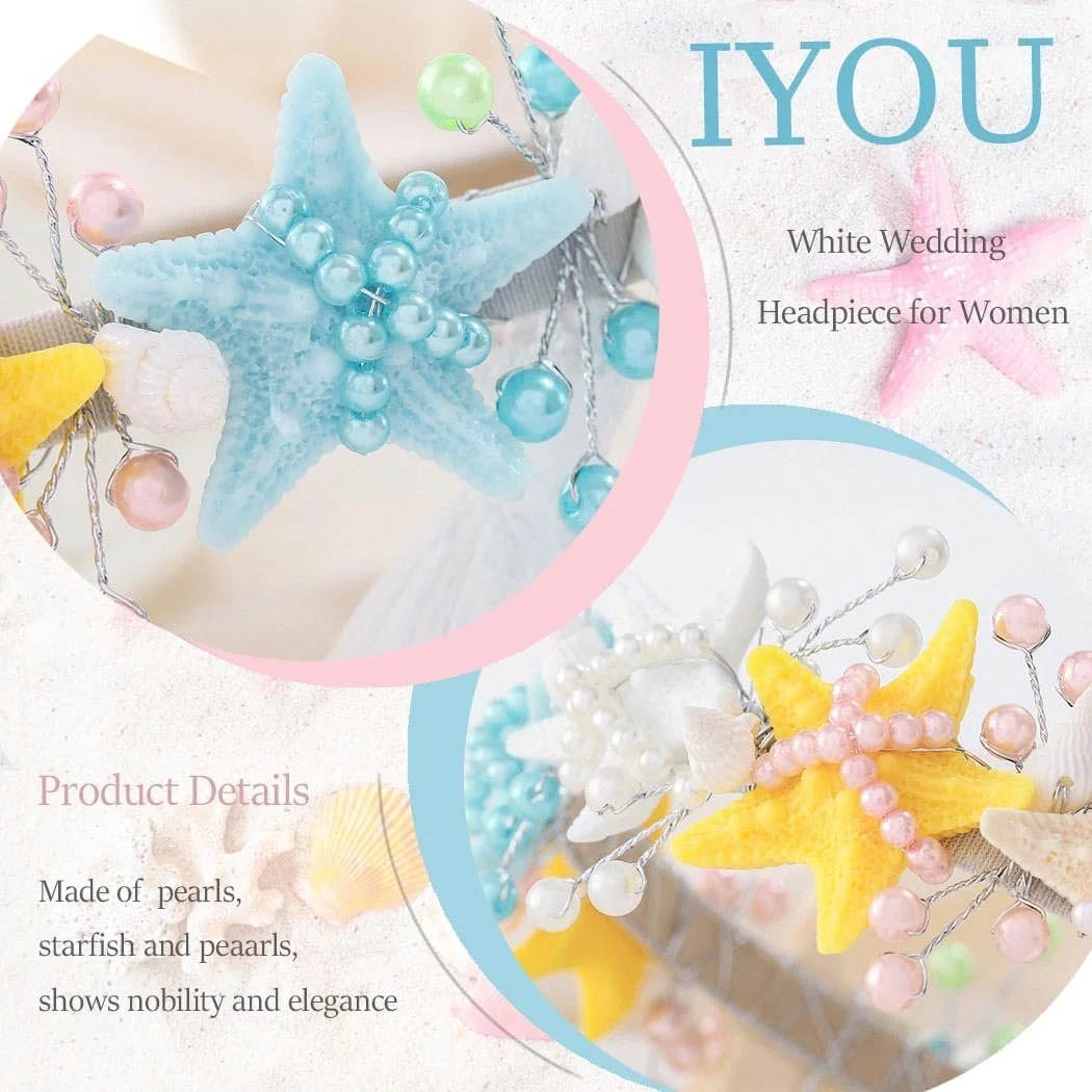 Обруч для волосся Морська зірка, фото №4