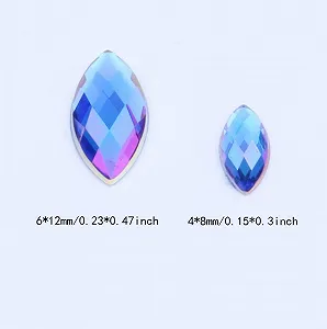 Стразы Акриловые граненые с плоской задней частью Разные формы 150 шт. synthetic.ua - Фото 1