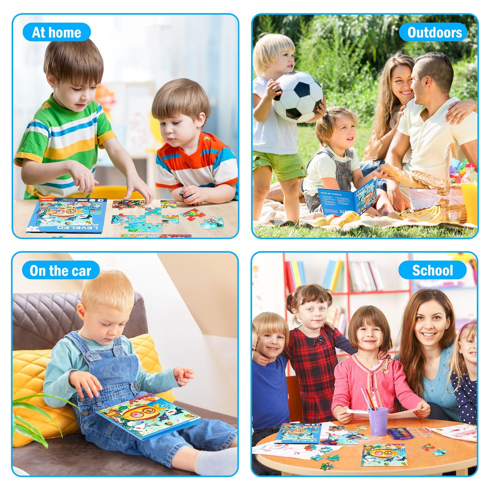 Магнітні пазли Ocean Animals 12, 16, 20 деталей, фото №7