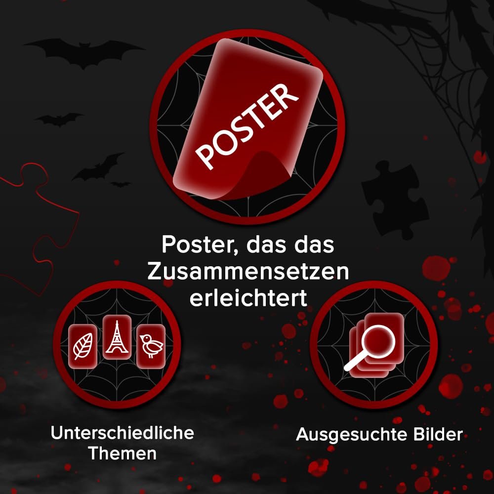 Пазл Trefl Premium Plus Quality Hall of Horror Vampire 1000 элементов, фото №4