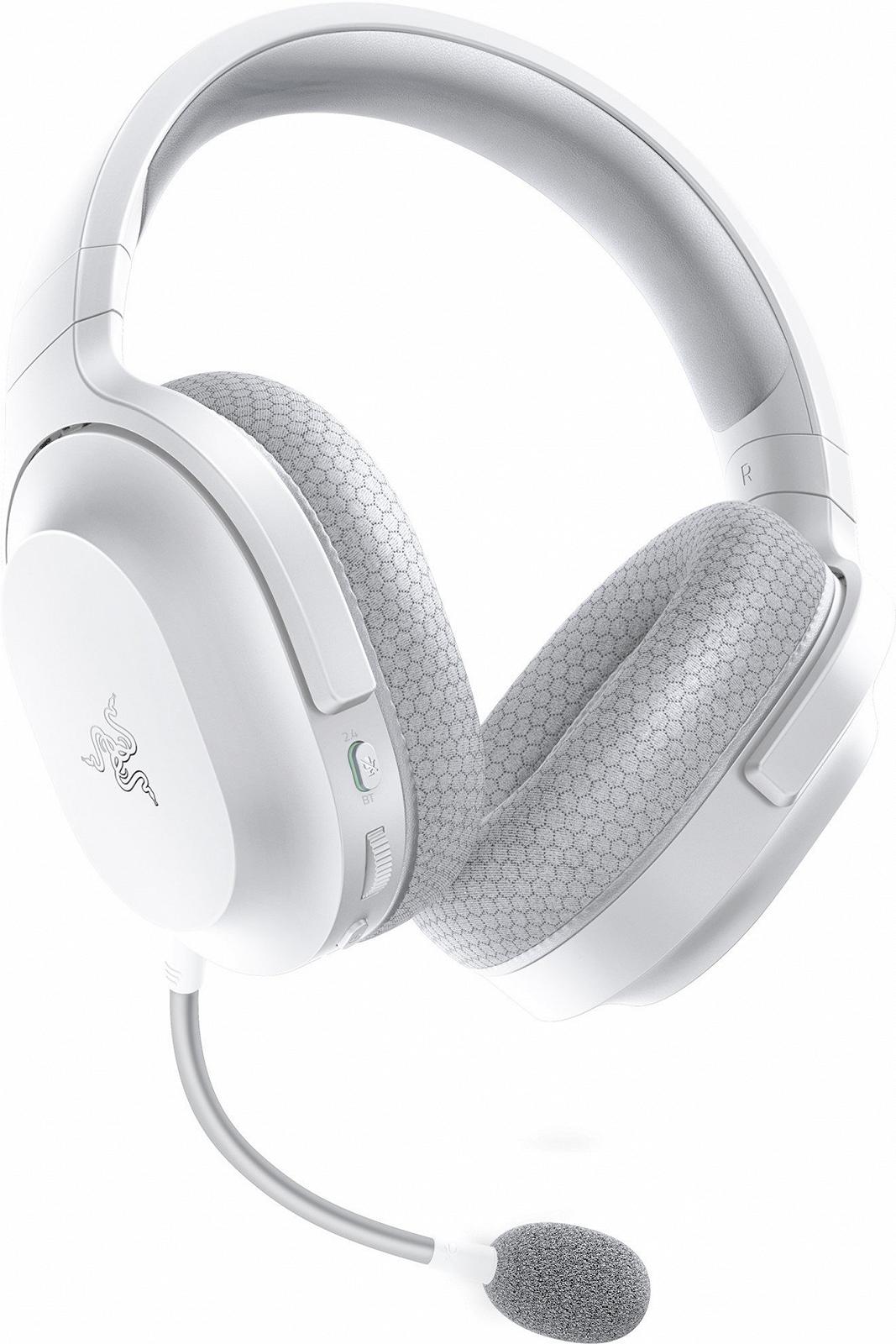 Геймерські бездротові навушники Razer Barracuda X Mercury White / Радіоканал / Активне шумозаглушення / ANC / ENC / Швидка зарядка / До 20 годин роботи / Білі (RZ04-04060100-R3M1), фото №3