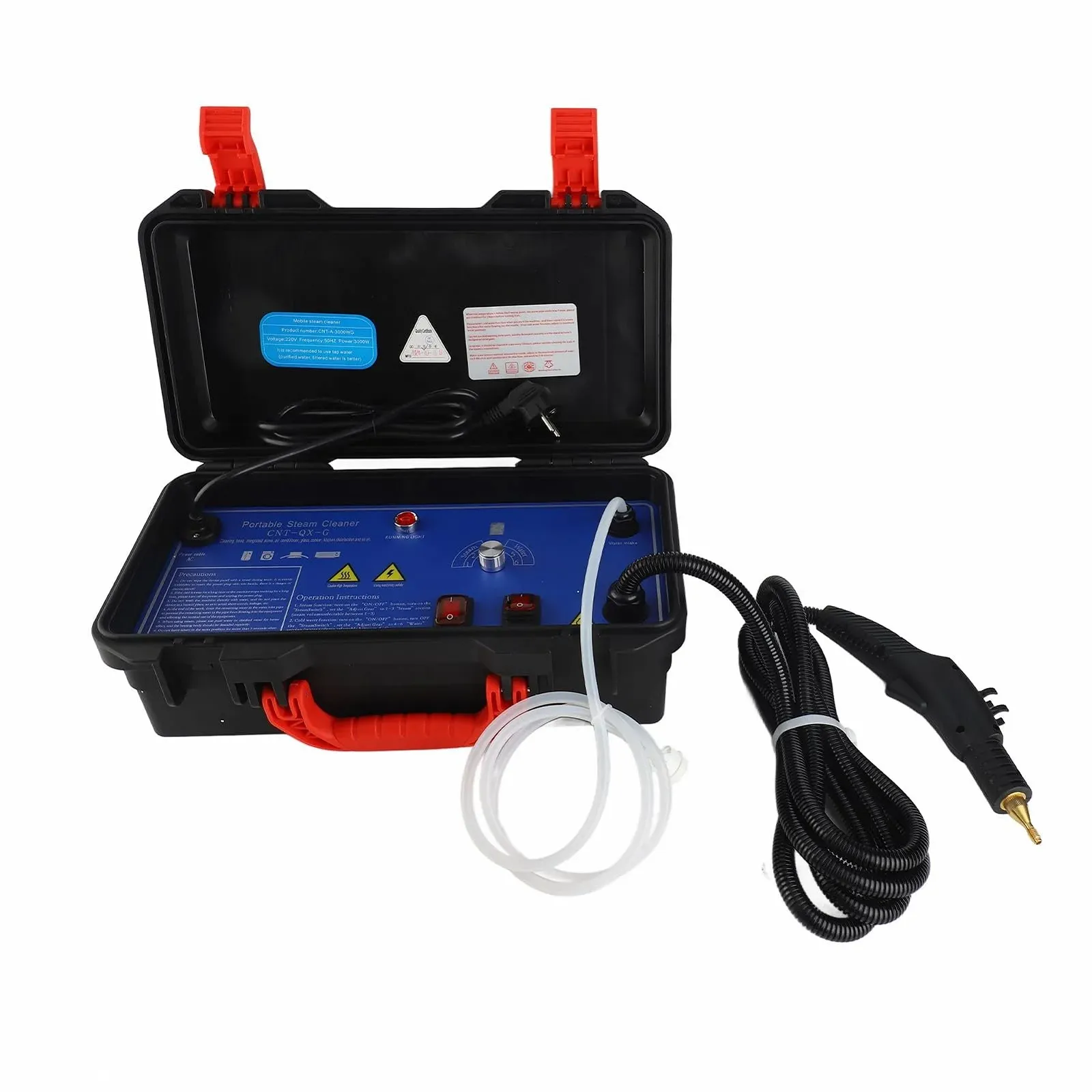 Пароочисник портативний 3 рівні регулювання холодна/гаряча вода з ліхтариком та голосовим супроводом 3.5 бар, фото №5