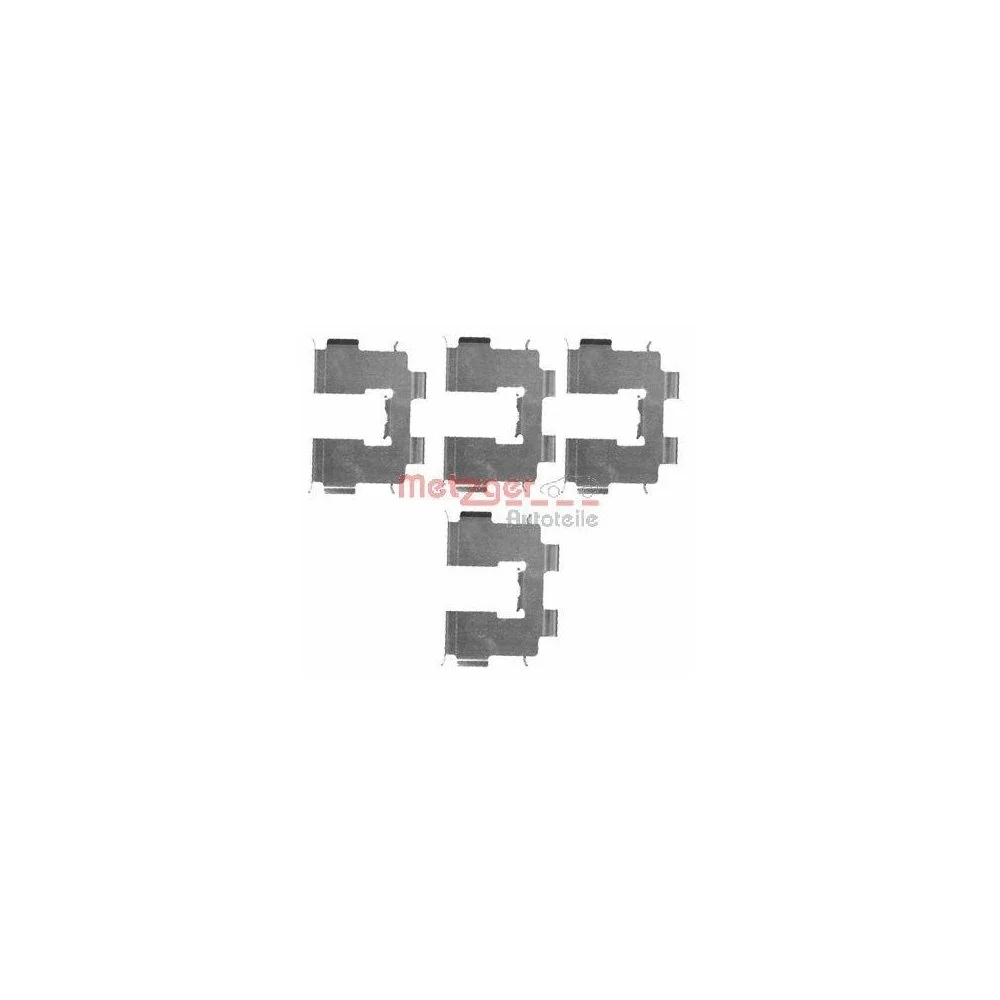 Комплект принадлежностей, тормозные колодки METZGER 109-1717 задняя ось, фото №1