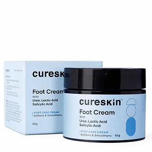 Крем для ног Cureskin Foot Care Cream для потрескавшихся пяток восстанавливающий и отшелушивающий 50 g (Упаковка 1 шт) - Фото 1