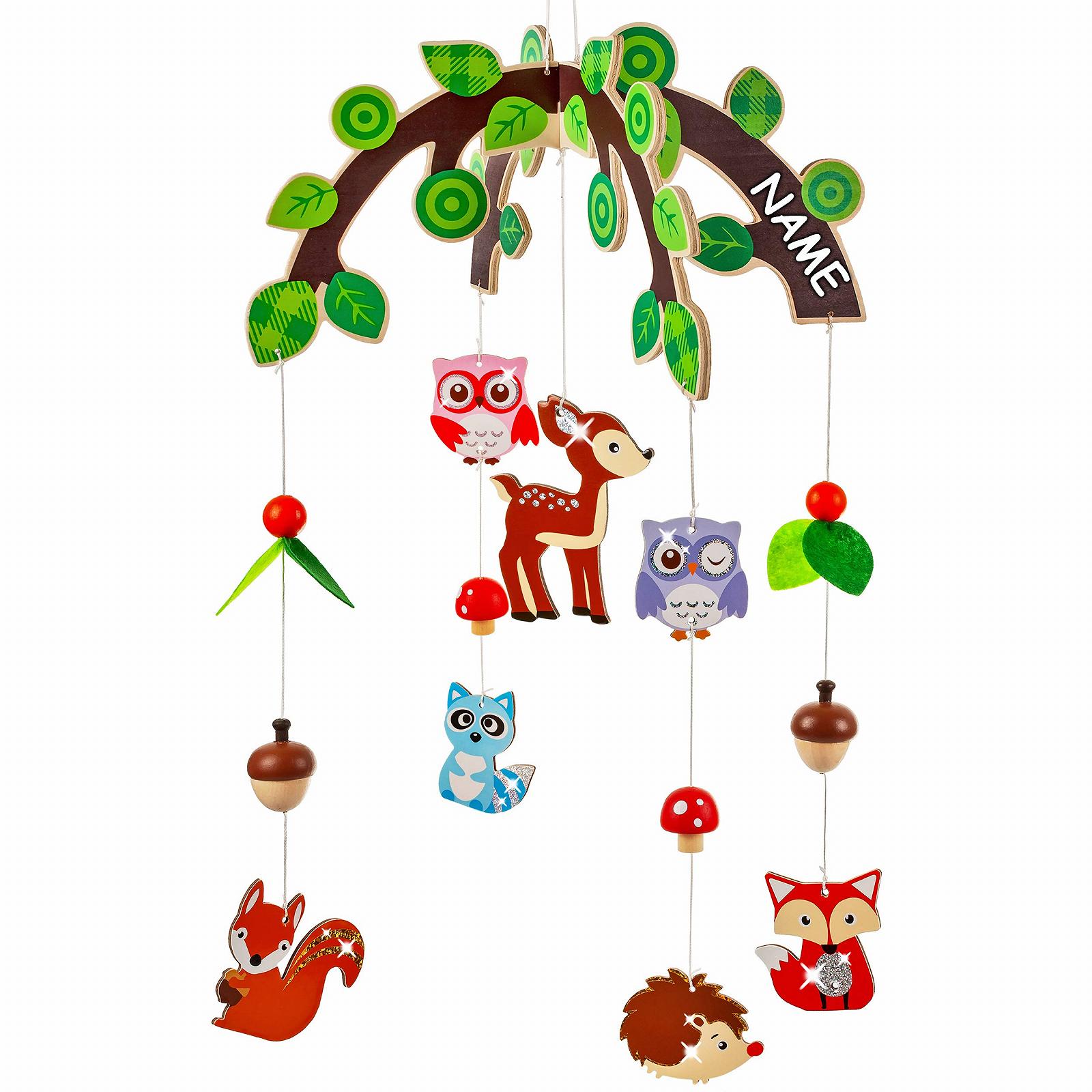 Деревянный мобиль alles-meine.de GmbH Мотив Животные в лесу и Совы, фото №3 Деревянный мобиль alles-meine.de GmbH Мотив Животные в лесу и Совы, фото №3