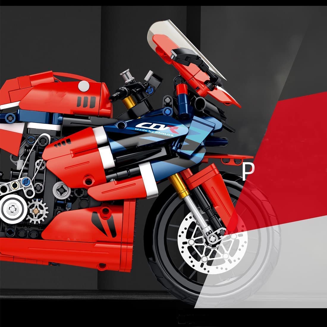 Набір POIWEYR Technology Racing Motorcycle 1000RR 1017 деталей, фото №4