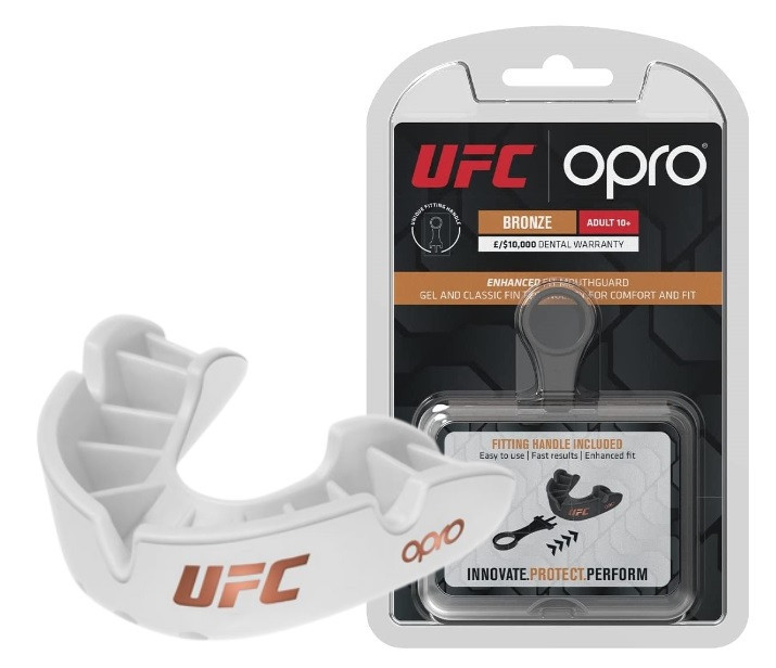 Капа OPRO Bronze UFC дитяча вік до 10 White (ufc.102513003), фото №5