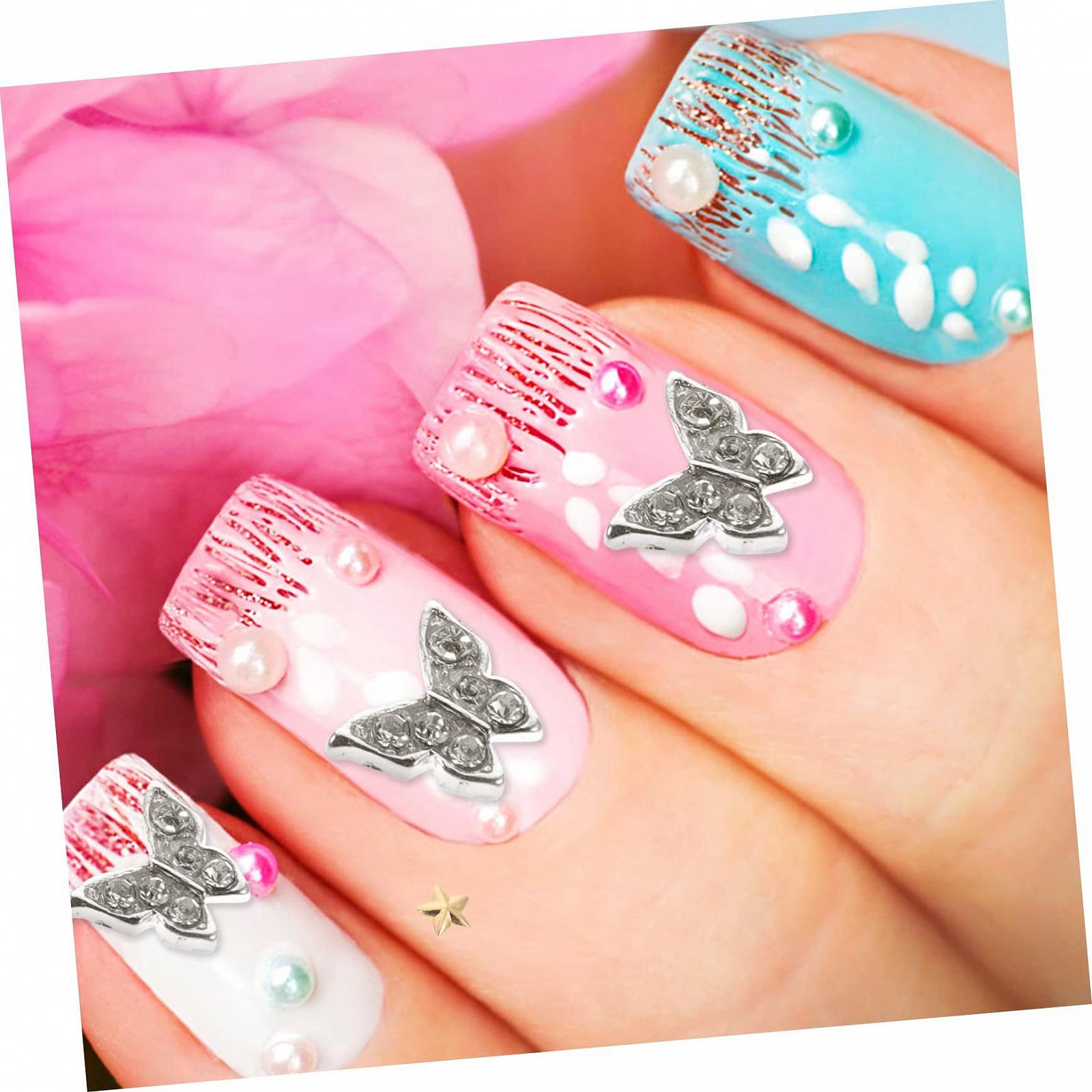 Украшения для ногтей Бабочка 10 шт., фото №8