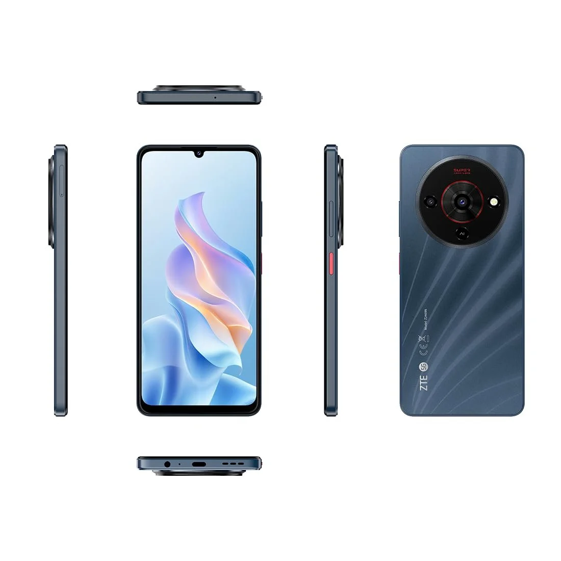 Смартфон ZTE Blade A76 5G 4/128 GB Black, фото №3