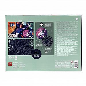 Пазл APLI Kids 18812 Glow in the Dark Solar System Neon Effect 104 детали 5 x 5 см synthetic.ua - Фото 1