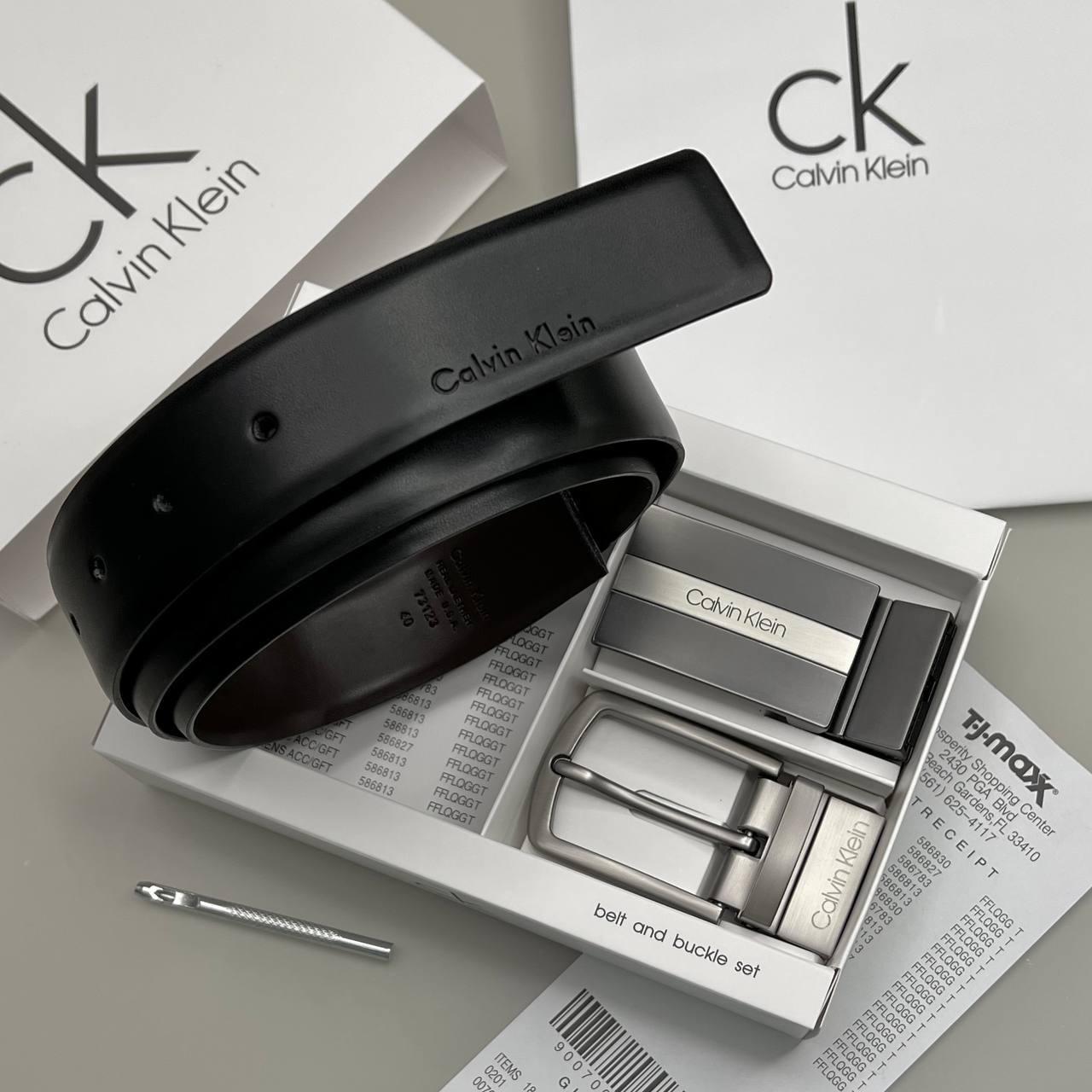 Двухсторонний мужской кожаный ремень с двумя пряжками Сalvin Klein -, фото №2 Двухсторонний мужской кожаный ремень с двумя пряжками Сalvin Klein -, фото №2