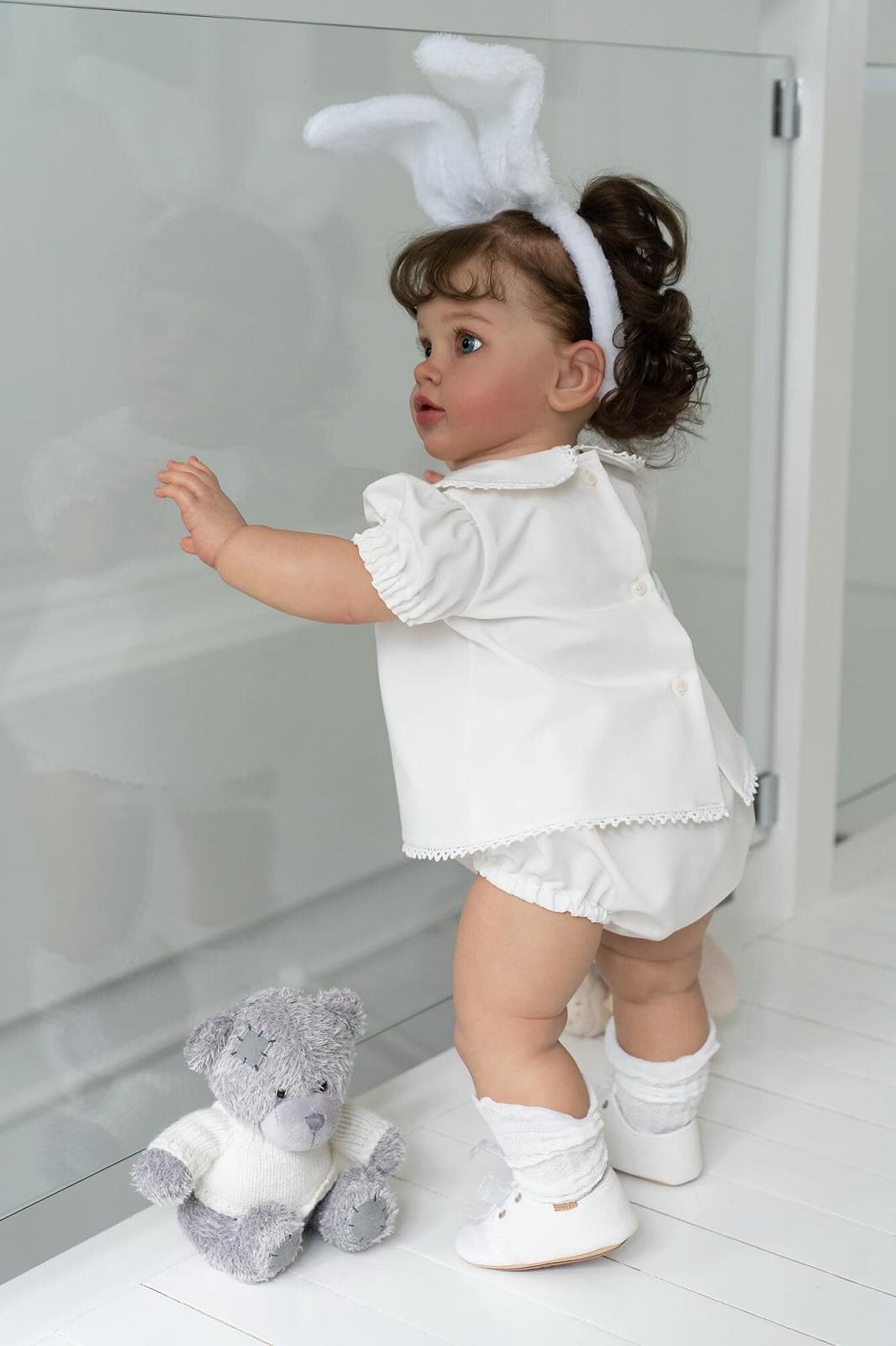Кукла Anano Reborn Pippa 26 дюймов Реалистичная мягкое тканевое тело Новая кукла для детей от 3 лет, фото №5