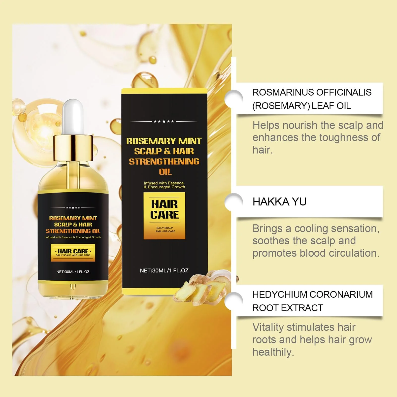 Олія Розмарину для Росту Волосся, 2 Штуки, фото №2