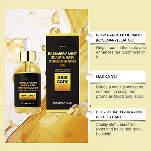 Масло Розмарина для Волос, Масло для Роста Волос, Эфирное Масло для Роста Волос, Сыворотка для Роста Волос, Средство для Роста Волос для Мужчин, Питает Кожу Головы и Способствует Более Густому Росту, 2 Штуки synthetic.ua - Фото 1