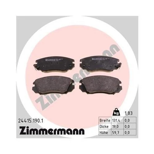 Тормозной диск ZIMMERMANN COAT Z 430.2614.20 для OPEL SAAB GENERAL MOTORS, фото №4
