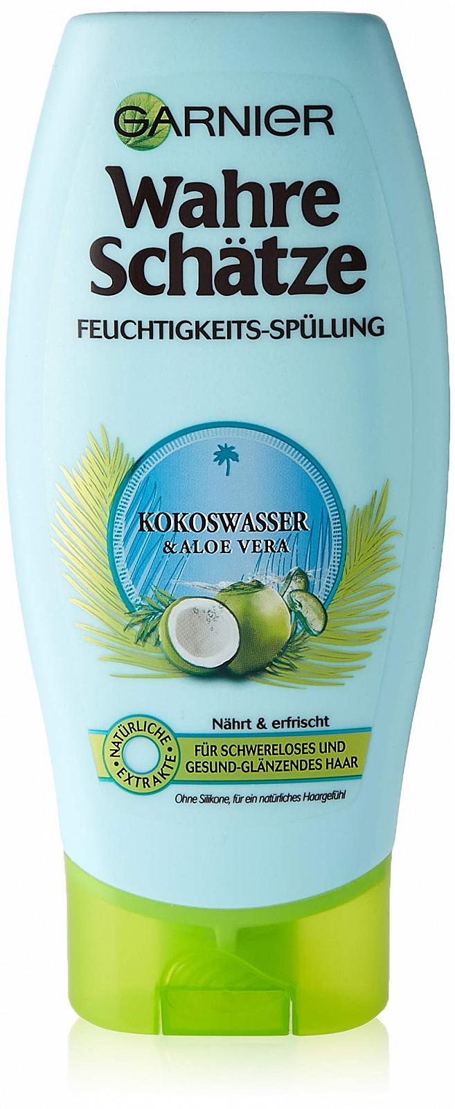 Кондиціонер Garnier True Treasures Зволожуючий Без силіконів Кокосова вода Набір з 6 (6 x 250 мл), фото №1