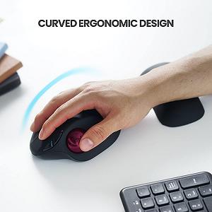 Миша Perixx PERIMICE-717 D Funk-Trackball Лазерна Ергономічна, з інтегрованим трекболом, чорна synthetic.ua - Фото 1