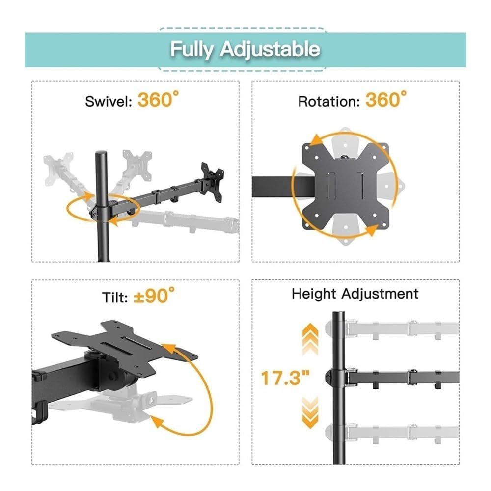 Подставка для ноутбука, настольная подставка для ЖК-монитора, компьютерный подъемник двойного назначения, поворотная подставка для двух мониторов 27 дюймов, фото №6 Подставка для ноутбука, настольная подставка для ЖК-монитора, компьютерный подъемник двойного назначения, поворотная подставка для двух мониторов 27 дюймов, фото №6