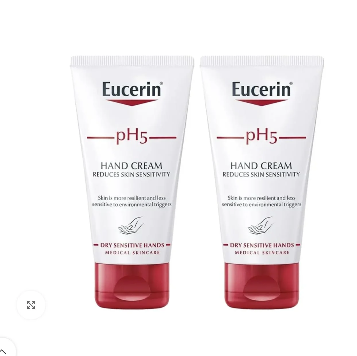 Крем для рук Eucerin Ph5 75 мл, упаковка 2 шт 50%, фото №1