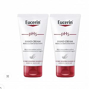 Крем для рук Eucerin Ph5 75 мл, упаковка 2 шт 50% - Фото 1