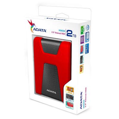 Внешний жесткий диск 2.5" 2TB ADATA (AHD650-2TU31-CRD), фото №6