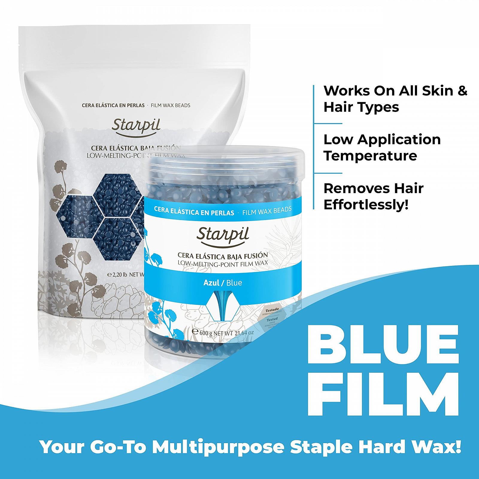 Плівковий віск у гранулах Starpil Filmwax Blue Azul Polymer Blend 600 г, фото №5 Плівковий віск у гранулах Starpil Filmwax Blue Azul Polymer Blend 600 г, фото №5