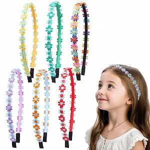 Набір із 6 дитячих обручів для волосся - Фото 1