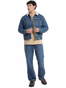 Зимова куртка Guess Jeans бавовна синя synthetic.ua - Фото 1