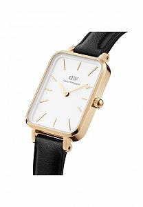 Годинник Daniel Wellington Quadro Шкіра, Рожеве Золото, Білий, Modern synthetic.ua - Фото 1