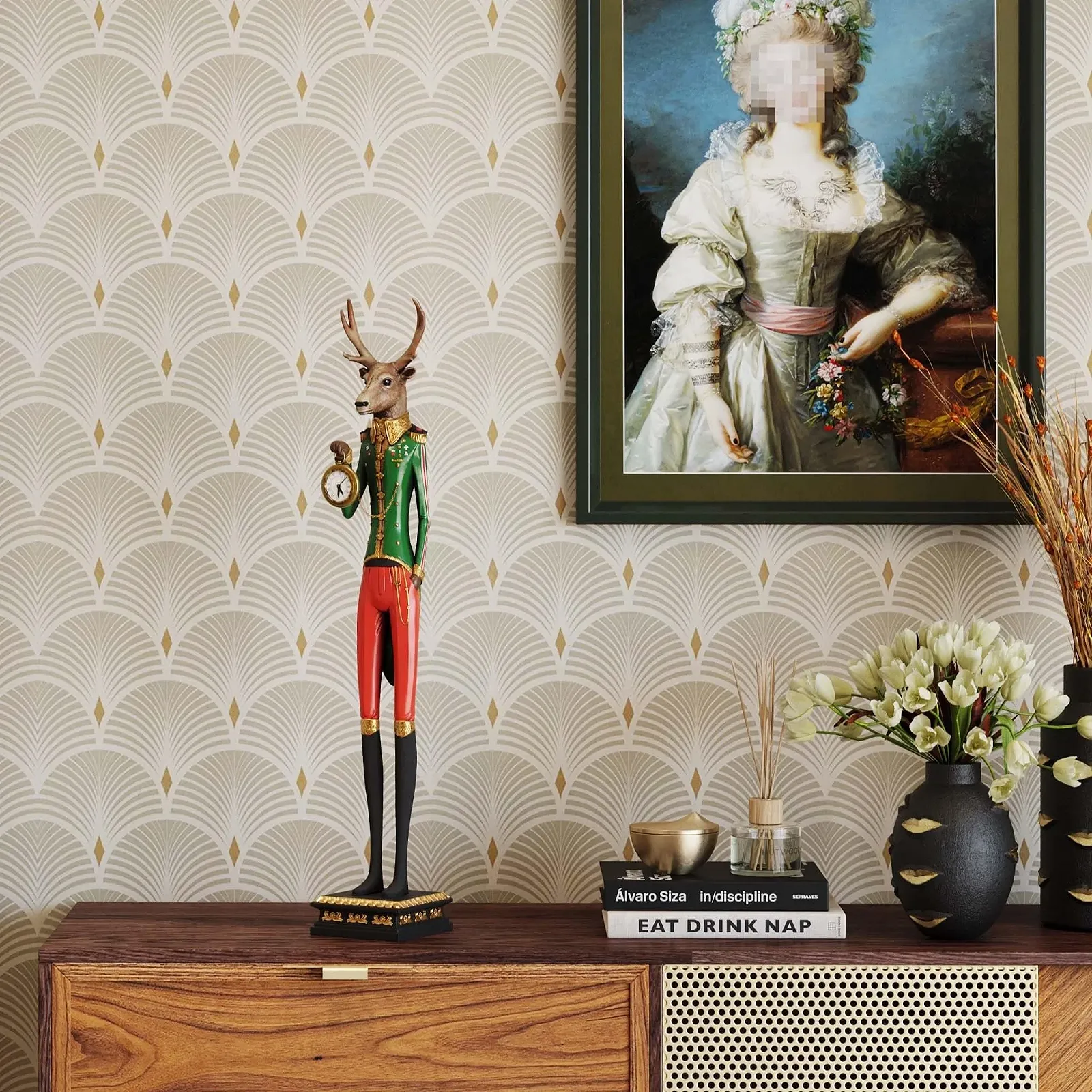 Настольные часы Kare Gentleman Deer 66, фото №2