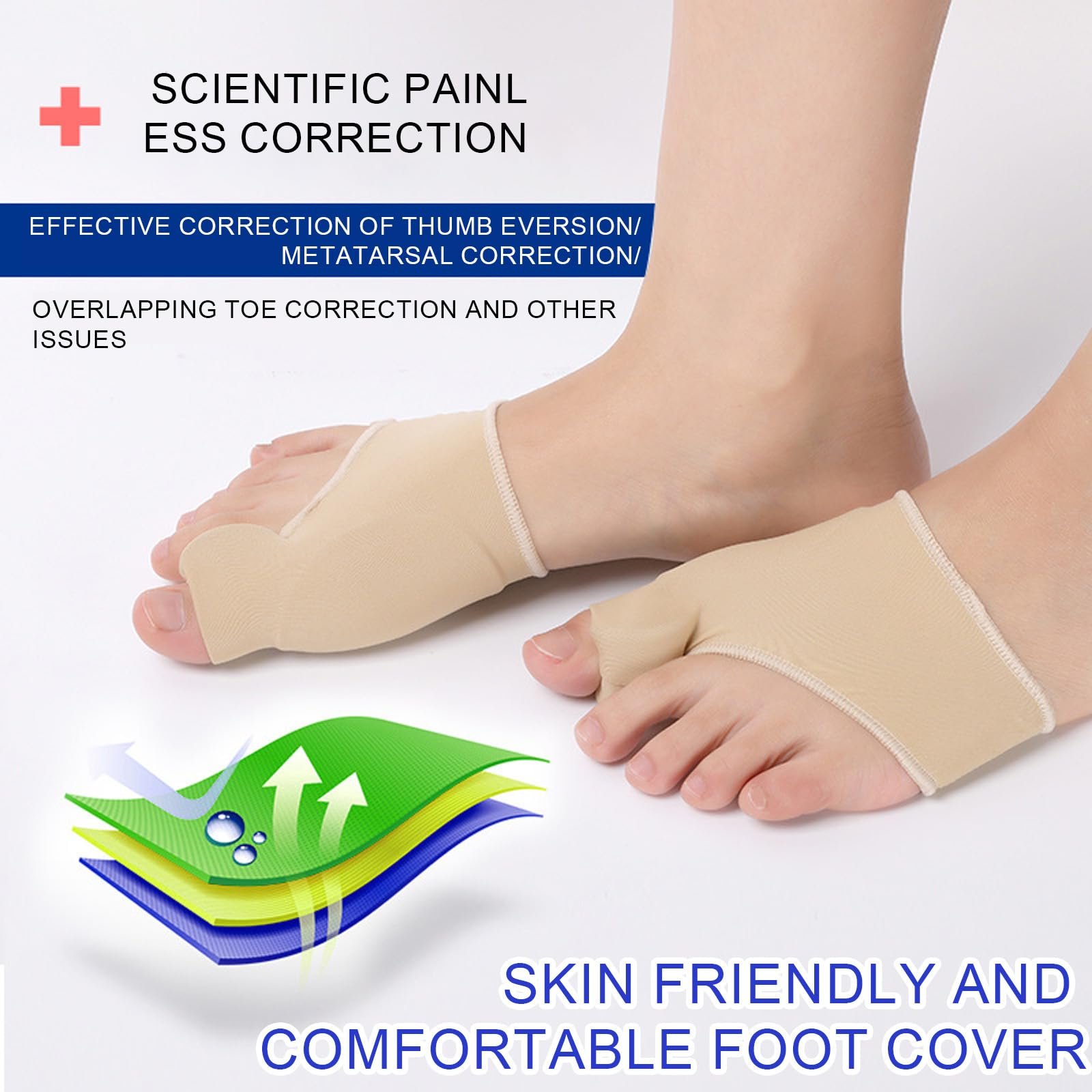 Шкарпетки для корекції великого пальця ноги AYNKH, коректор вальгусної деформації, фото №3