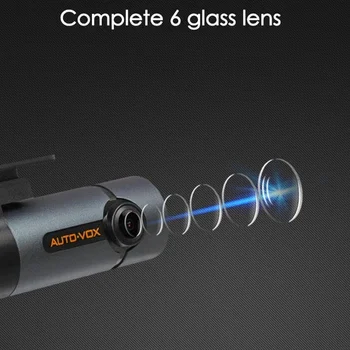 Відеореєстратор AUTO-VOX D6 Pro / Full HD / 152° / Wi-Fi / Нічне бачення /  Чорний, фото №6